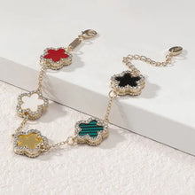 Load image into Gallery viewer, Bloom Color CZ Chain Bracelet