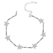 Load image into Gallery viewer, Crystal Silver Bracelet