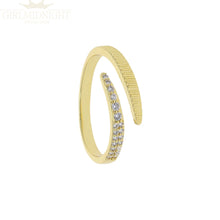 Load image into Gallery viewer, Crystal Gold Ring