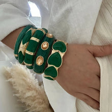 Load image into Gallery viewer, Verdant Muse Statement Bangle