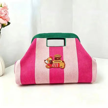 Load image into Gallery viewer, Woven Striped Makeup Bag