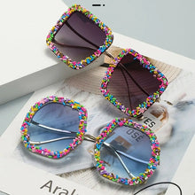 Load image into Gallery viewer, Confetti Candy Oversized Round Sunglasses