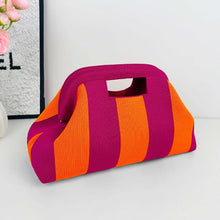 Load image into Gallery viewer, Woven Striped Makeup Bag