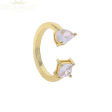 Load image into Gallery viewer, Crystal Gold Ring