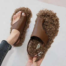 Load image into Gallery viewer, Cozy Girl Teddy Slides