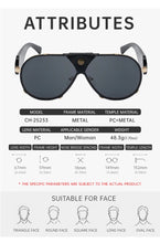Load image into Gallery viewer, Steampunk Oversized Vintage Pilot Sunglasses