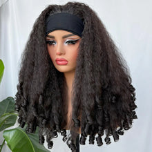 Load image into Gallery viewer, Synthetic Afro Curly Headband Wig