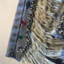 Load image into Gallery viewer, Diamond Wash High-Waist Denim Shorts