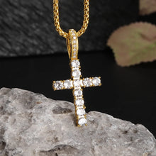 Load image into Gallery viewer, Crossfire Crystal Pendant Necklace