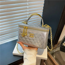 Load image into Gallery viewer, Glossy Quilted Chain Shoulder Bag