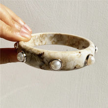 Load image into Gallery viewer, Marble Muse Statement Bangle