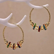 Load image into Gallery viewer, Prism Glow Hoop Earrings