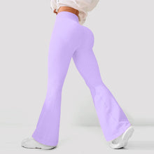 Load image into Gallery viewer, Seamless High-Waisted Flare Pants