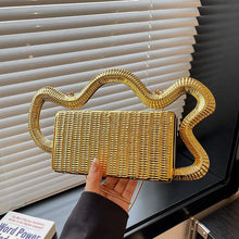 Load image into Gallery viewer, Rich Girl Gold Statement Bag