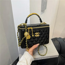 Load image into Gallery viewer, Glossy Quilted Chain Shoulder Bag