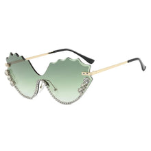 Load image into Gallery viewer, Crystal Wave Rimless Sunglasses