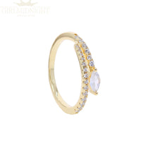 Load image into Gallery viewer, Crystal Gold Ring