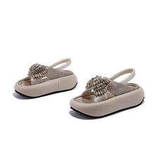 Load image into Gallery viewer, Petal Glam Slingback Sandals