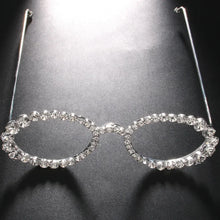 Load image into Gallery viewer, Crystal Face Frame Glasses