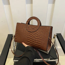 Load image into Gallery viewer, Croc Leather Handbag