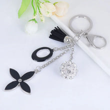 Load image into Gallery viewer, Lucky Clover Rhinestone Keychain
