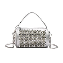 Load image into Gallery viewer, Disco Darling Rhinestone Barrel Bag