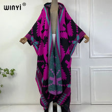 Load image into Gallery viewer, Hooded Luxe Poncho Coat Dress