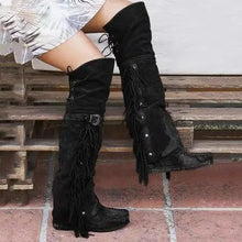 Load image into Gallery viewer, Desert Dance Fringe Boots