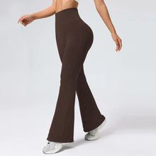 Load image into Gallery viewer, Seamless High-Waisted Flare Pants