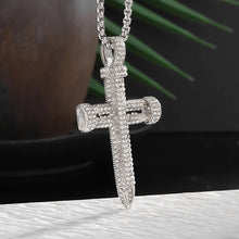Load image into Gallery viewer, Crossfire Crystal Pendant Necklace