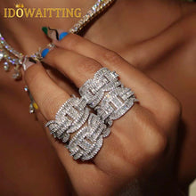 Load image into Gallery viewer, Iced Rectangle Eternity Ring