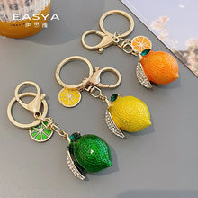 Load image into Gallery viewer, Fruit Glass Charm Keychain