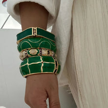 Load image into Gallery viewer, Verdant Muse Statement Bangle