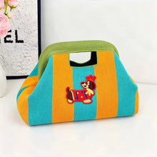 Load image into Gallery viewer, Woven Striped Makeup Bag