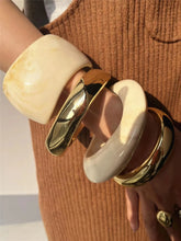 Load image into Gallery viewer, Marble Muse Statement Bangle