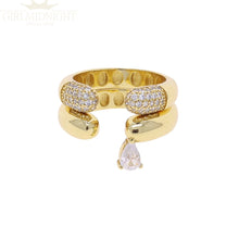 Load image into Gallery viewer, Crystal Gold Ring