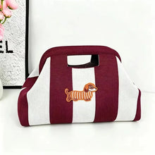 Load image into Gallery viewer, Woven Striped Makeup Bag