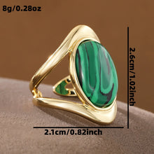 Load image into Gallery viewer, Green Orbit Statement Ring