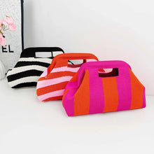Load image into Gallery viewer, Woven Striped Makeup Bag