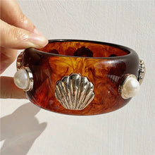 Load image into Gallery viewer, Marble Muse Statement Bangle
