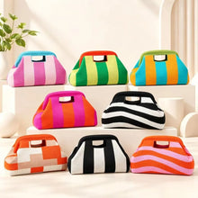 Load image into Gallery viewer, Woven Striped Makeup Bag