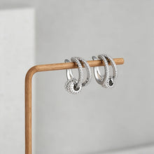 Load image into Gallery viewer, Crystal Silver Earrings