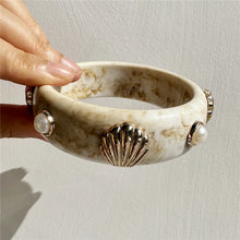 Load image into Gallery viewer, Marble Muse Statement Bangle