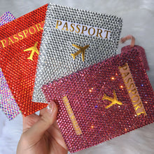 Load image into Gallery viewer, Bling Passport Holder/Luggage Tag