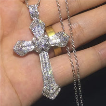 Load image into Gallery viewer, Crossfire Crystal Pendant Necklace