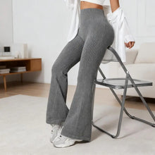 Load image into Gallery viewer, Seamless High-Waisted Flare Pants