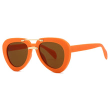 Load image into Gallery viewer, Retro Black Pilot Sunglasses