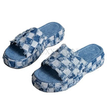 Load image into Gallery viewer, Denim Rome Flip Flop