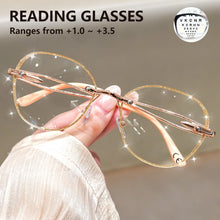 Load image into Gallery viewer, Glitter Read Round-Oval Readers