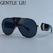 Load image into Gallery viewer, Steampunk Oversized Vintage Pilot Sunglasses